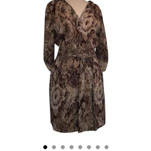 Reptile print Saks 5/48 dress